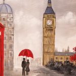 London skyline painting